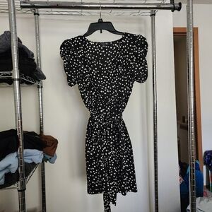 Black and White Polka Dot Dress